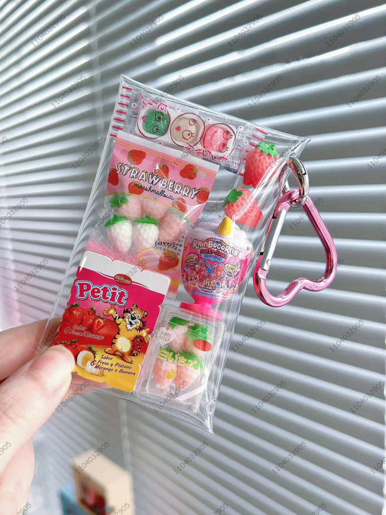 Japanese Style Gashapon Food Toy Storage Bag Capsule Toy Combo Bag Snack Keychain Pouch Display for Collectors Kawaii Girls Gift