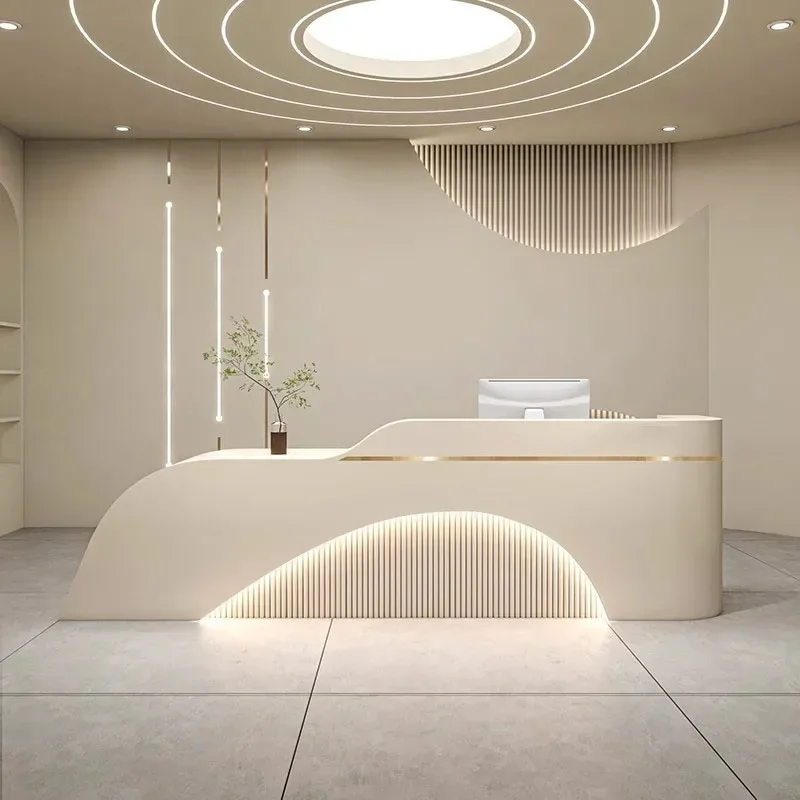 Organizers Pulpit Front Reception Desk Podium Lectern Wooden Podium Standing Office Cashier Lectern Mostrador Unique Furniture