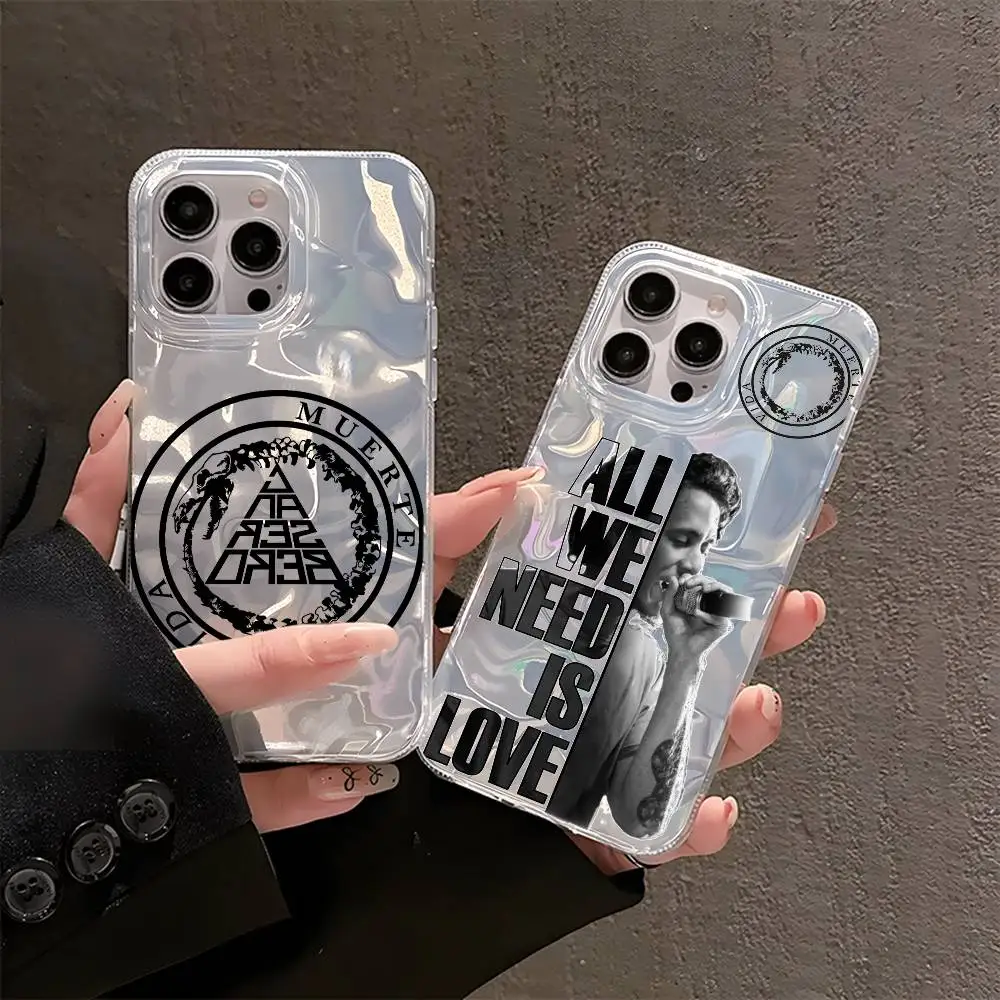 Pagar homenagem C-Canserbero Singer Star Phone Case iPhone 16 15 14 13 Plus Pro Max Cetim Colorido superfície brilhante Capa