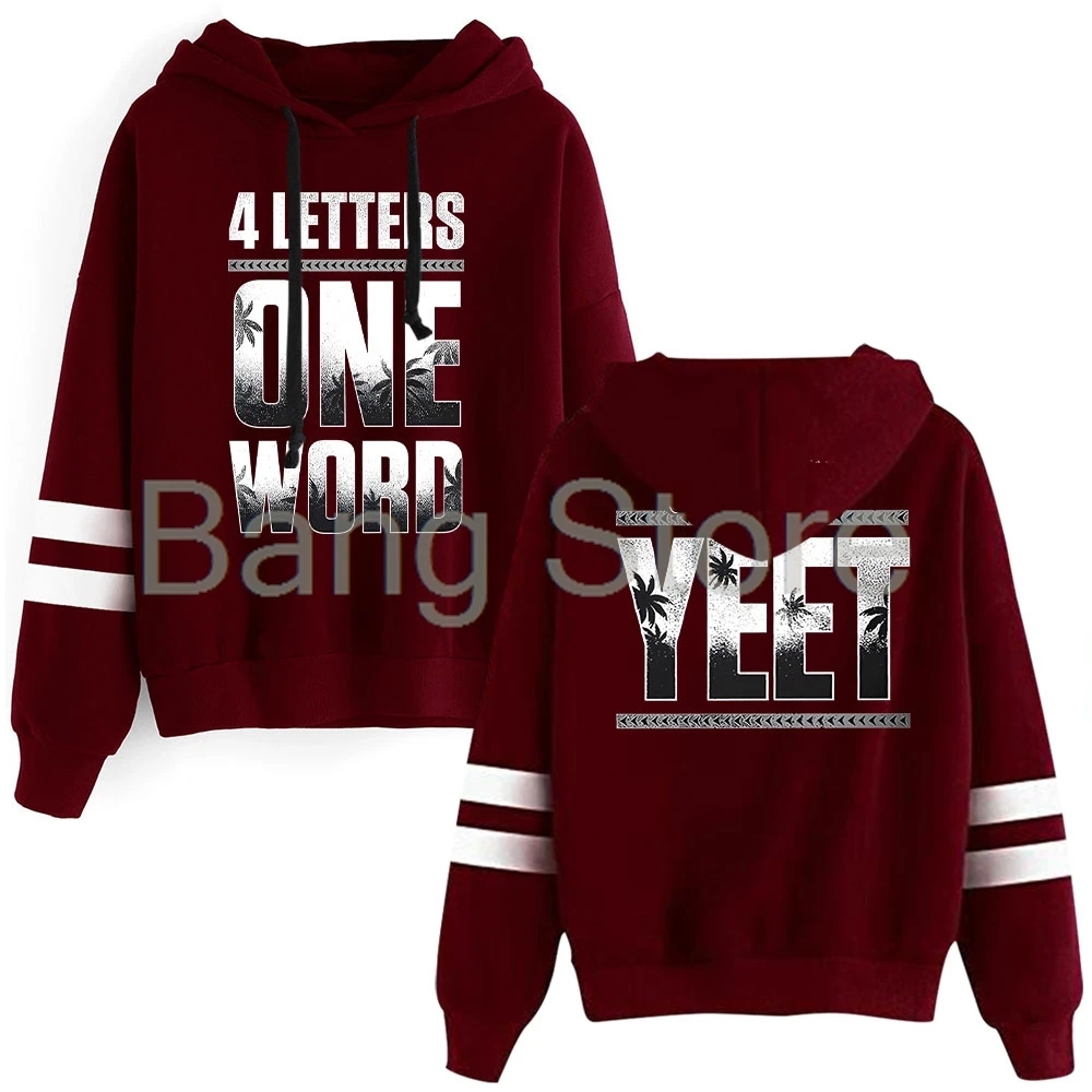 سترة بقلنسوة للجنسين من Jey Uso بأربعة حروف وكلمة واحدة، بدلة رياضية عصرية للجنسين #4