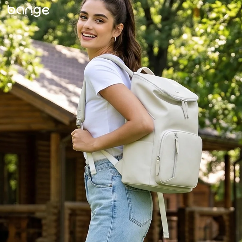 BANGE Lightweight Commuter Travel Large Capacity Laptop Bag for Junior And Senior High School Students And College Students