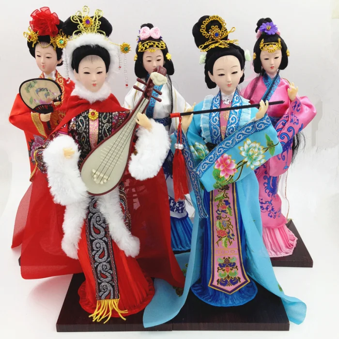 30 Cm Tall Chinese Style Four Ancient Beauty Yang Guifei Xishi Mink Cicada Wang Zhaojun Doll Home Desktop Decoration Beijing