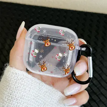 Pouzdro na sluchátka s roztomilými elfy a vánočními jeleny pro AirPods 1/2 3 4 pro Airpods Pro2 a Pro, dárek pro rodinu 8 nejlepší prodej odpovídající pouzdra na telefon a pouzdra na AirPody - №3