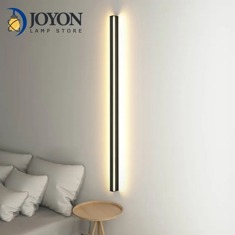 

Minimalist LED Wall Lamp Modern Bedroom Living Room Stairway Long Wall Lamp Lighting Sofa Background Wall Decoration Lights