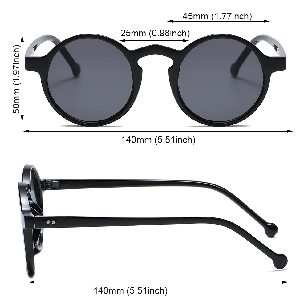 1Pc Fashion Retro Round Sunglasses Brand Designer Ladies Small Frame Sun Glasses Korean Style Driving Eyewear UV400 Eyewear