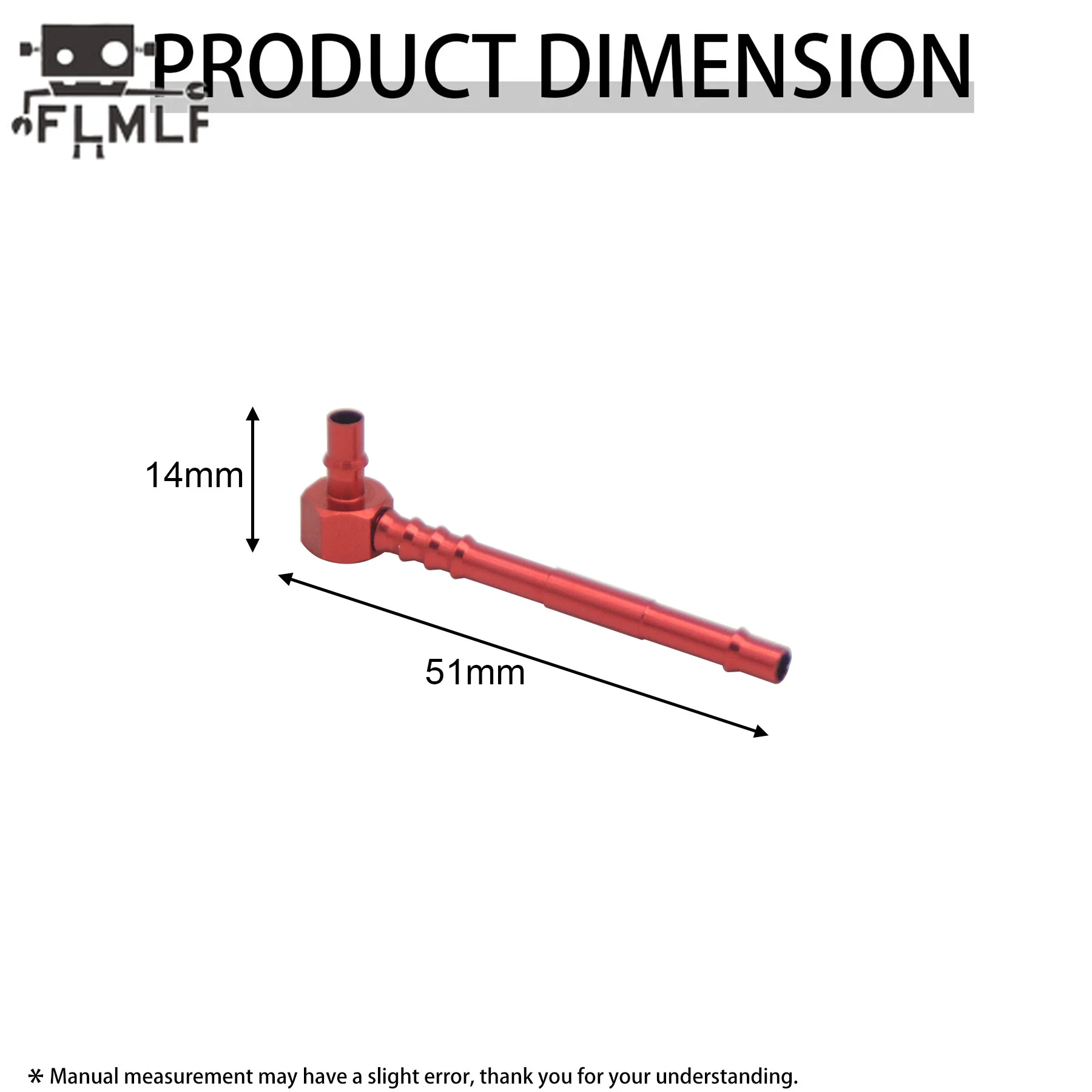 CNC Alloy Large Flow Fuel Tank Pipe Set for 1/5 Hpi Rofun Km Rovan Baja Losi 5ive-T DBXL FG GoPed Redcat DTT FID MCD Truck Parts