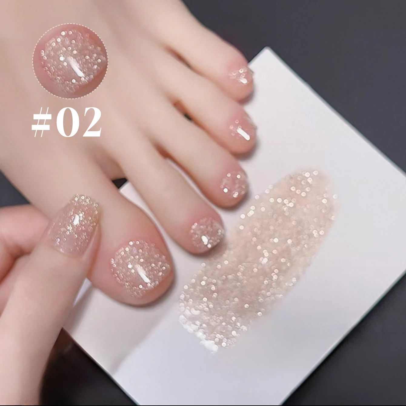 SHAKA 1-8pcs Popular Versatile Whitening Pink Green Blue Bling Gel Super Glitter Water Light Broken Diamond Gel Nail Polish