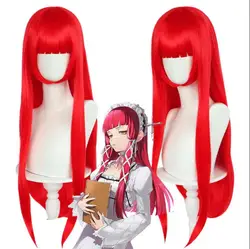 Anime Persona 3 Chidori Yoshino Cosplay Wigs Long Red Cosplay Wigs Heat Resistant Persona 3 Chidori Yoshino Wig