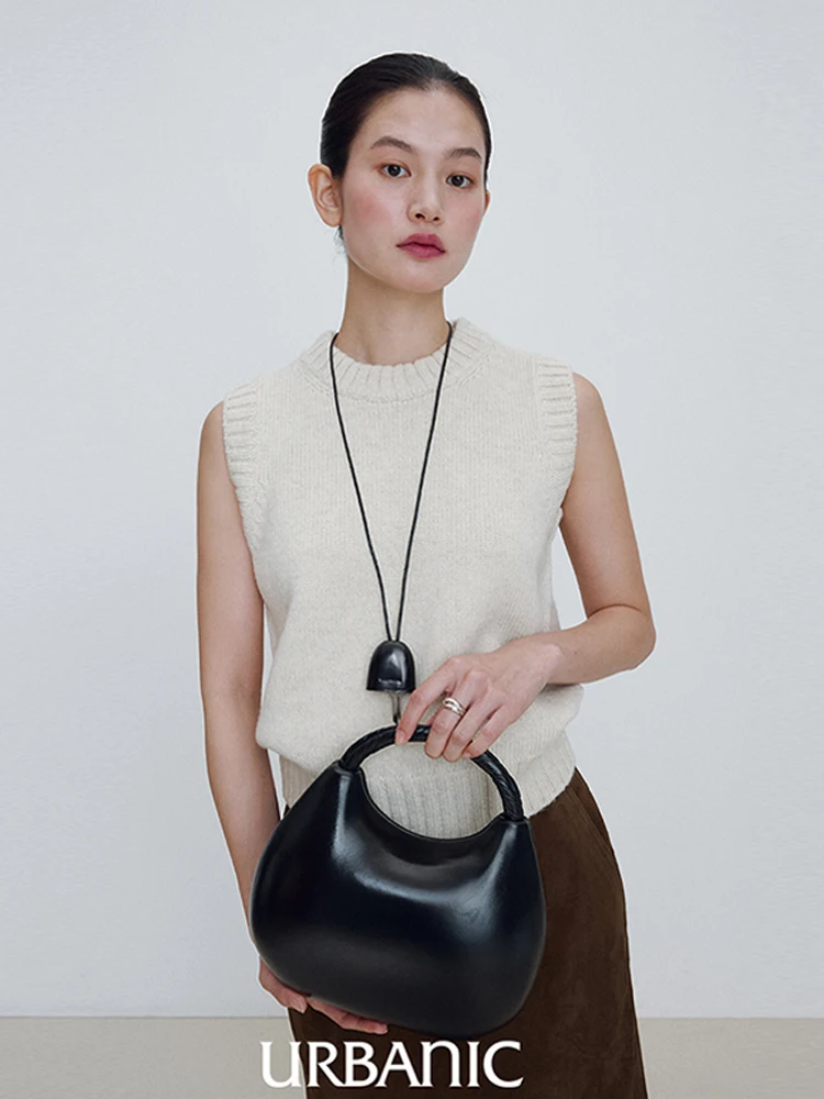 

Женский вязаный шерстяной жилет с круглым вырезом без рукавов, весна 2026, новый дизайн, универсальный топ для многослойных образов, корейский стиль, свободный крой