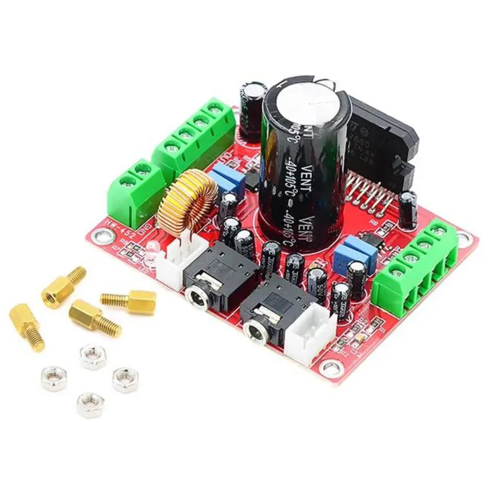 1pc Four-channel TDA7850 Module With BA3121 Noise Reduction Function AMP Board For Full Car Audio Setup Home System