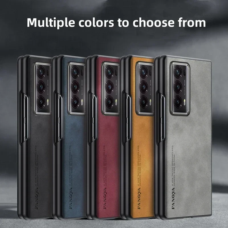Luxury Leather Matte Flip Folding Phone Case for Honor Magic V V2 Case for Honor MagicV2 Thin Lightweight Shockproof Back Cover
