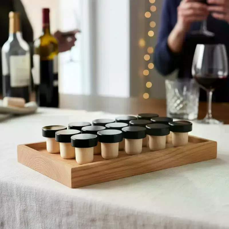 Eco-Friendly 10Pcs T Shaped Wine Cork Stoppers for Tasting Ideal Replacement for Wine Bottle Sealing