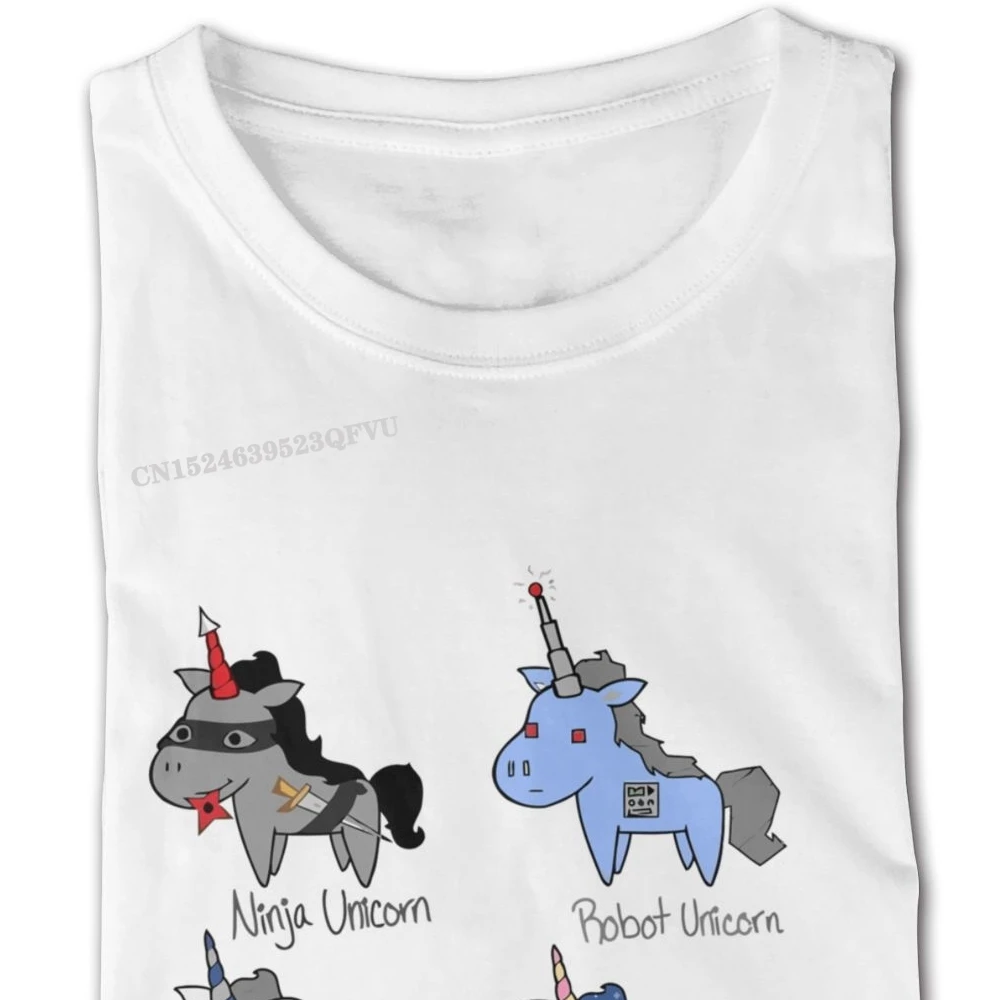 Unicorn Funny Cotton Man Design Design Tee Shirts Cotton Men Top T-shirts Slim Fit Tops Shirts New Design Normal