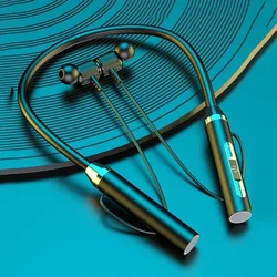 Wireless Headphone Fone Bluetooth 5.0 Neckband Earphones Silicone Hifi Stereo Sports Headset Halter Waterproof Magnetic Earbuds