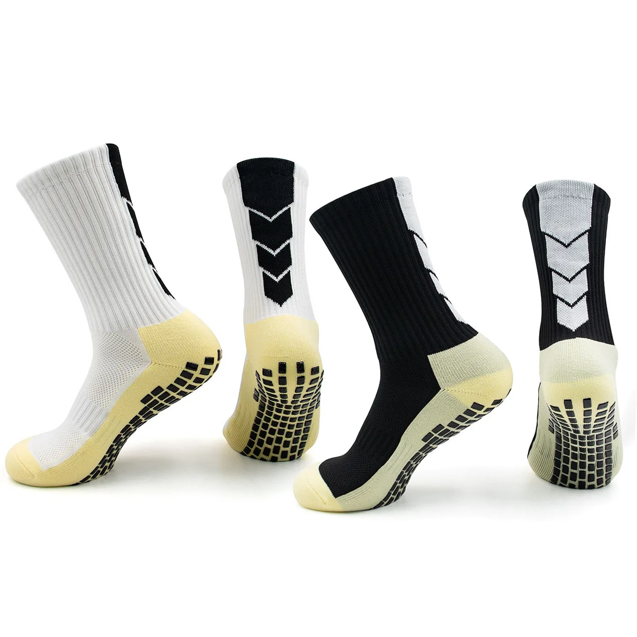 جوارب رجالية ونسائية غير قابلة للانزلاق، جوارب رياضية لكرة القدم وكرة السلة والبيسبول والرجبي وكرة القدم وركوب الدراجات والتنس والتزلج