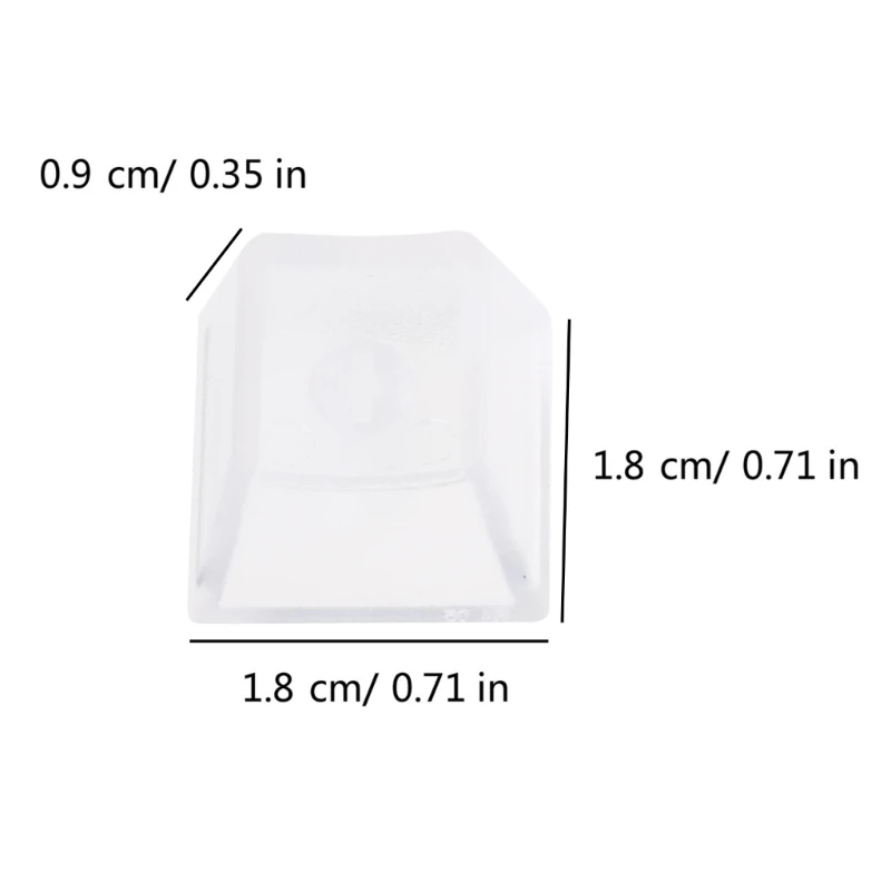 Keycap Mekanis Transparan Bening dengan Keycap Backlit Tinggi untuk Keypad Keyboard Mekanis