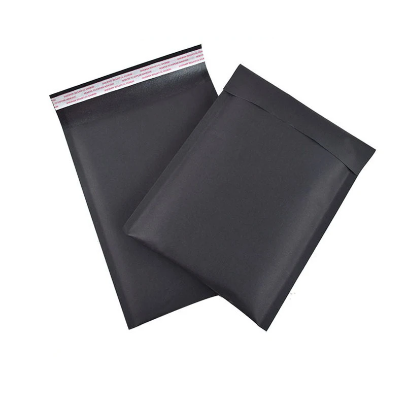 100Pcs 7x9inch Matte Black Bubble Envelopes Kraft Paper Bubble Bag Jewelry Packaging Gift Bags Logistic Padded Shipping Envelope