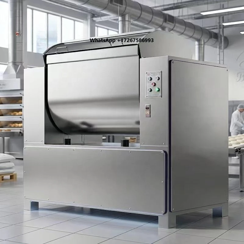 Industrial Horizontal Dough Mixer 50 to 500kg Flour Kneading Machine Stainless Steel Flour Mixer for Biscuit Dough