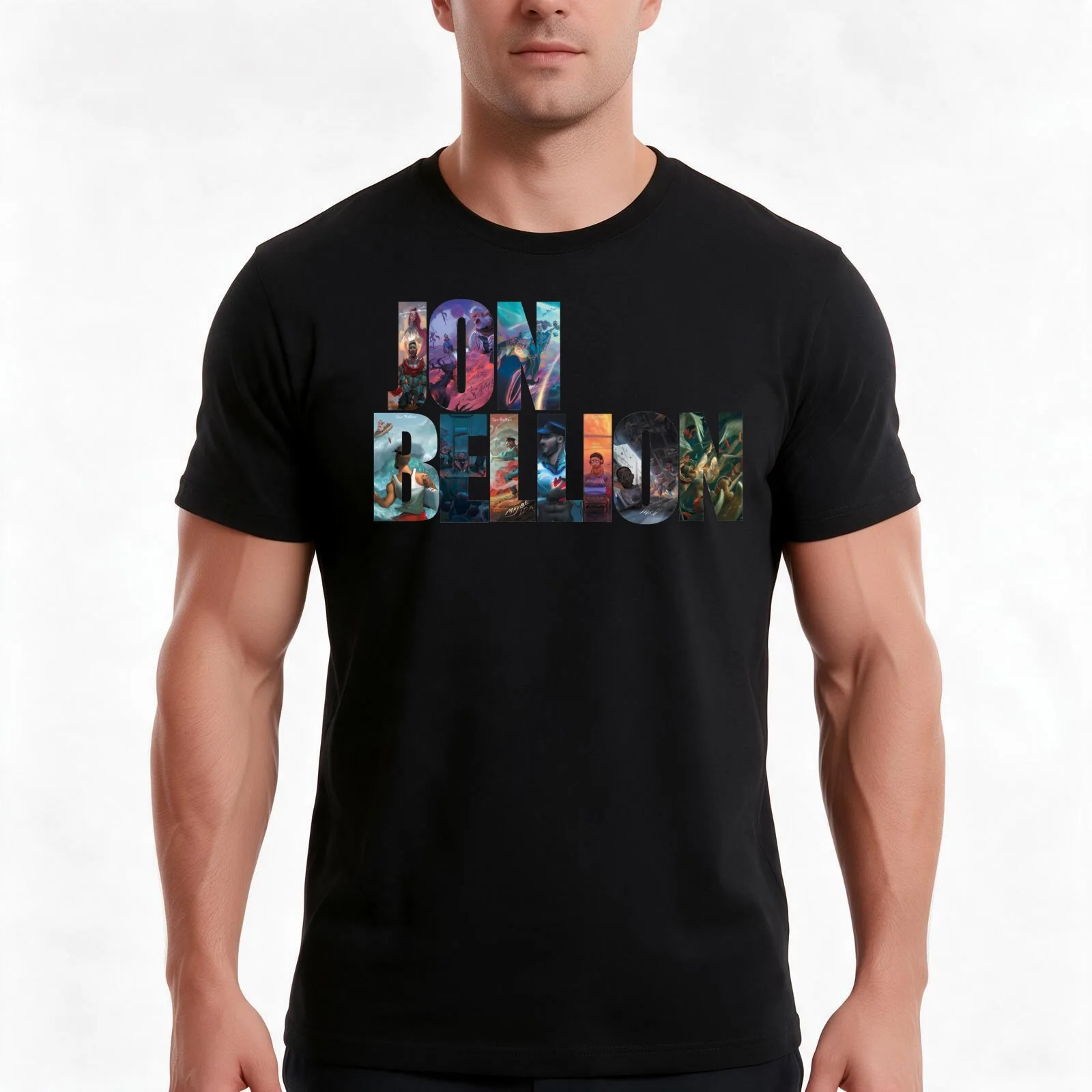 Jon Bellion Human Condition Album Art Mashup T-Shirt Summer Casual Cotton Tee Oversized Streetwear Tops Vintage Graphic Print