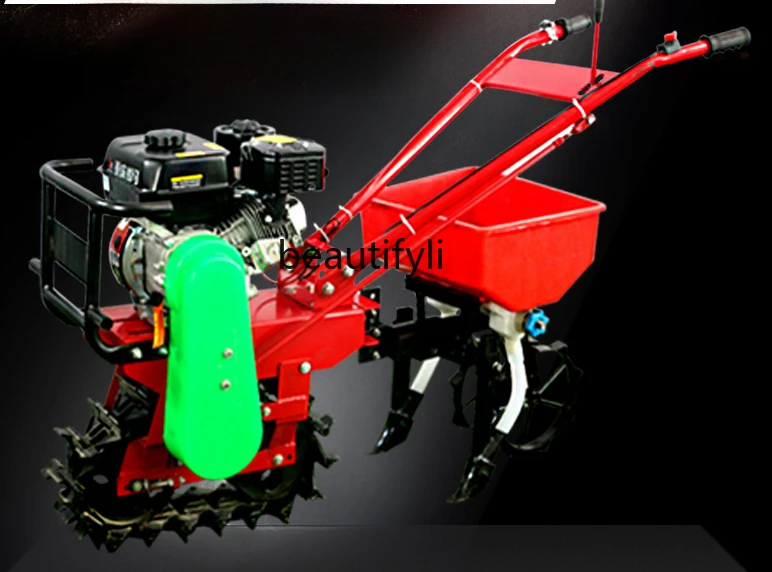 Ground-moving machine, chain-rail micro-tiller, single-wheel plow, semi-plough, trenching machine, fertilizing seeder