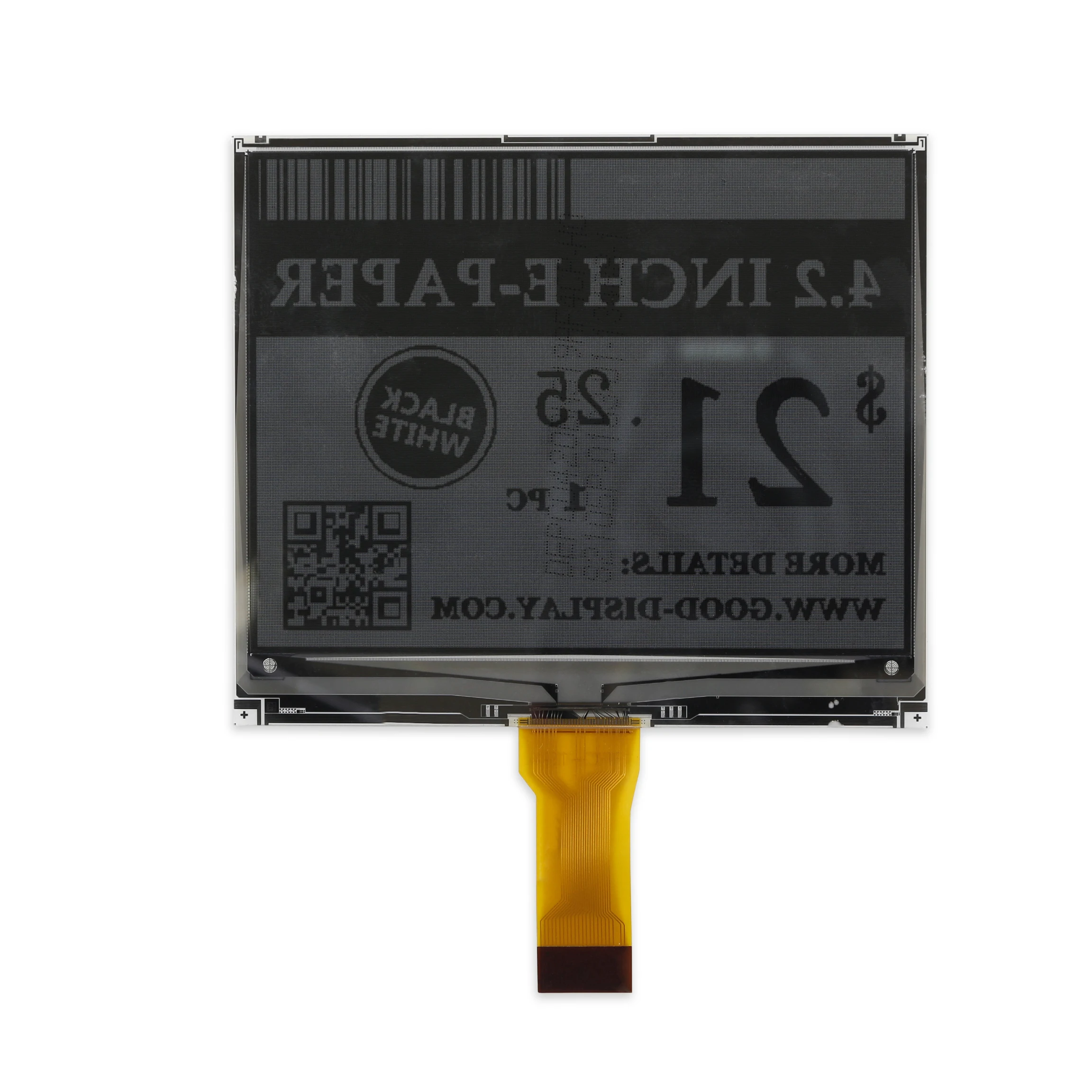 4.2 Inch E-Paper Display 1.5s Fast Update 400x300 E-Ink Display For Digital Price Tags FPC-194 SPI Interface Screen