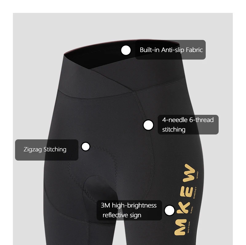 MKEW 2026 Damen-Radshorts Sommer-Fahrradhose Tights Hohe Elastizität Biker-Shorts für Frauen mit Taschen Fahrradbekleidung – Detail 4