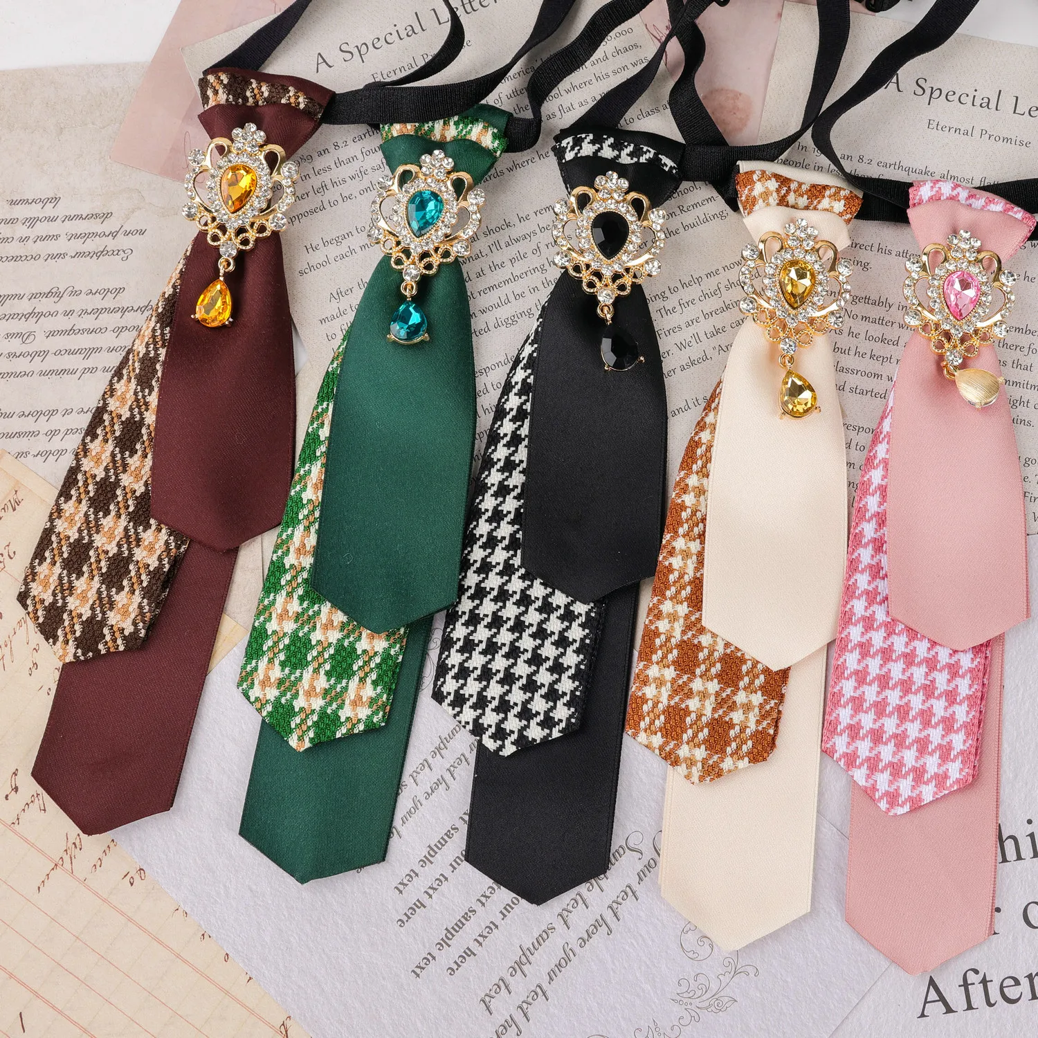 Britische College-Style JK-Krawatte für Männer und Frauen, koreanische Mode, handgefertigt, Business-Retro-Fliege, Hochzeitsschmuck, Accessoires, Geschenke – Detail 6