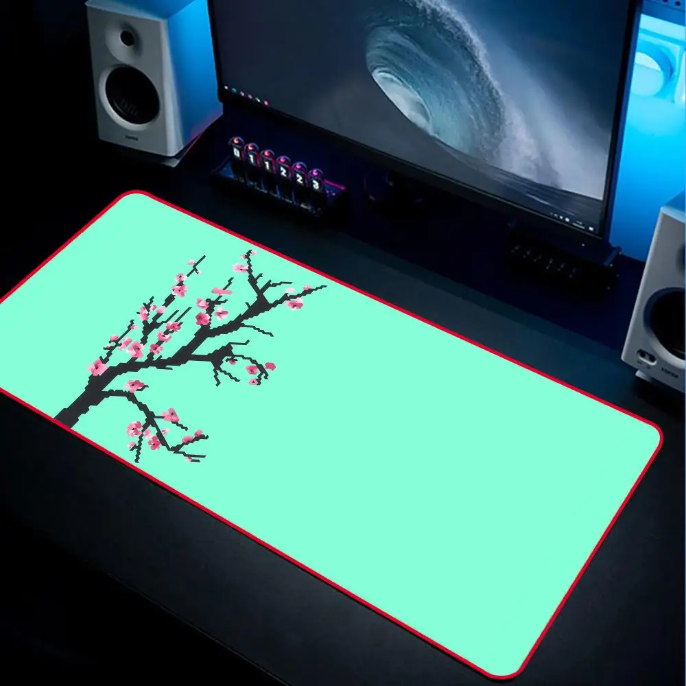 Super AriZona Green tea Mouse Pad 90x40cm Red Colorful Lock Edge Pure Natural Rubber Desktop Anti slip Large Mouse Pad