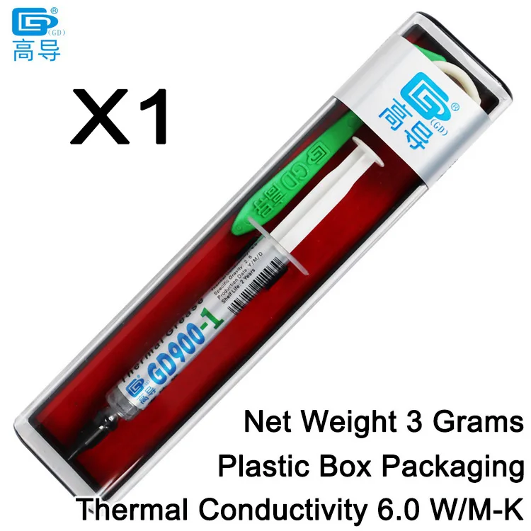 Nettogewicht 3/30/150 gram grijs GD900-1 thermisch geleidende vetpasta gips koellichaamverbinding voor CPU GPU LED BX CB CN ST