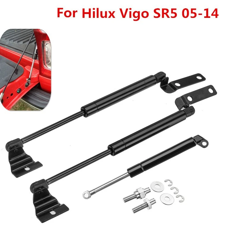 For Toyota Hilux Vigo SR5 2005-2015 Front Bonnet & Tailgate Gas Lift Support Struts Bars Support Rod Damper