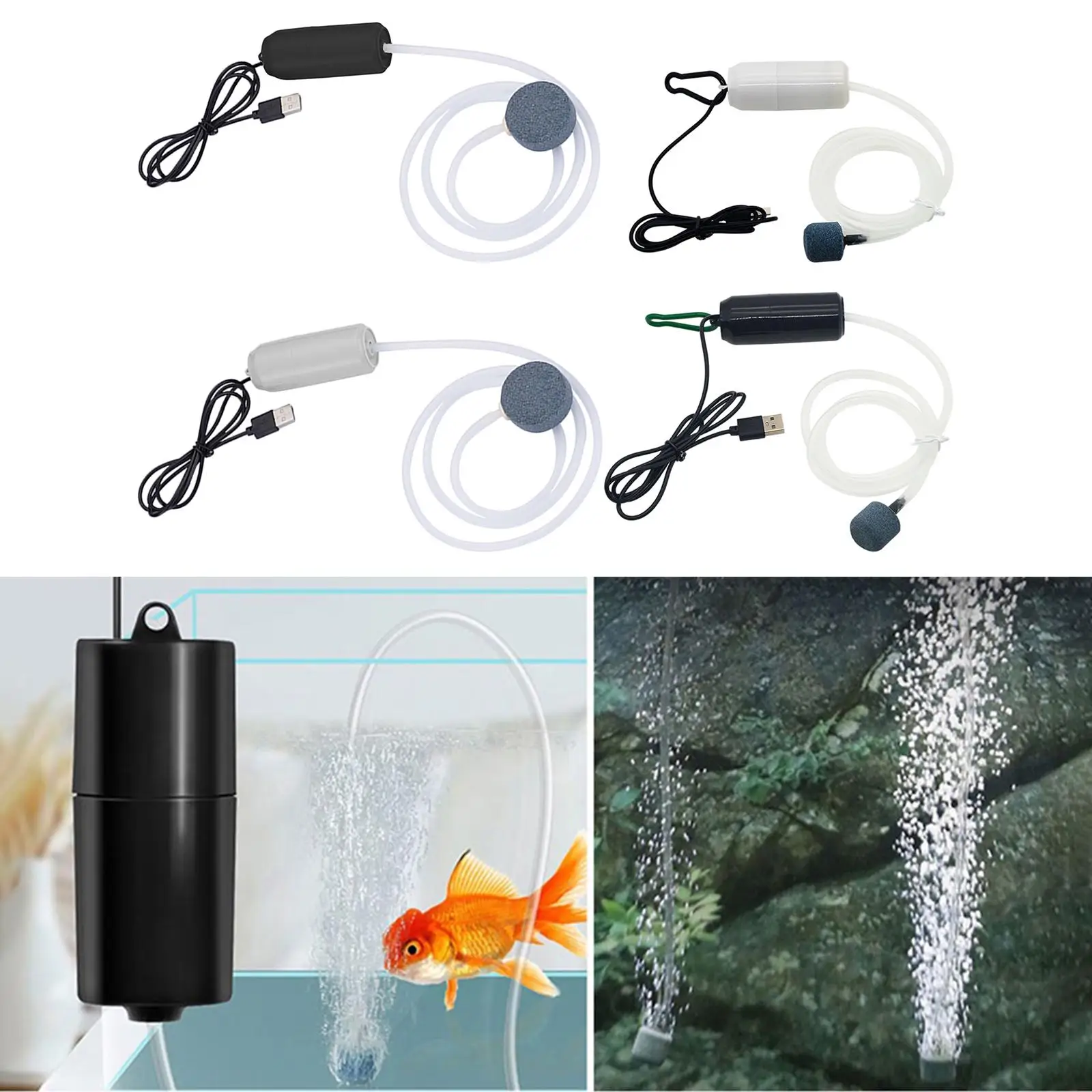 Mini Silent USB Aquarium Air Pump for Free Fishing Fish Oxygenator 5V Buckle Air