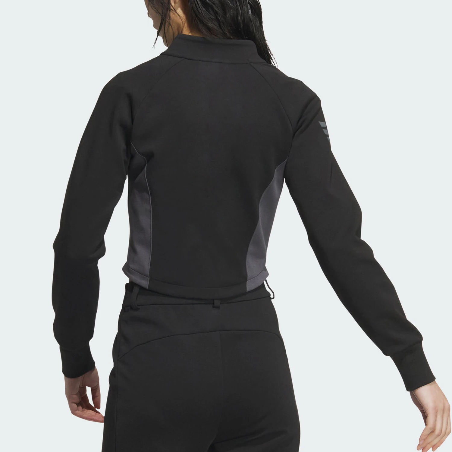 Adidas genuine New Women's Stand Collar Short Slim Fit Patched Jacket JJ3559