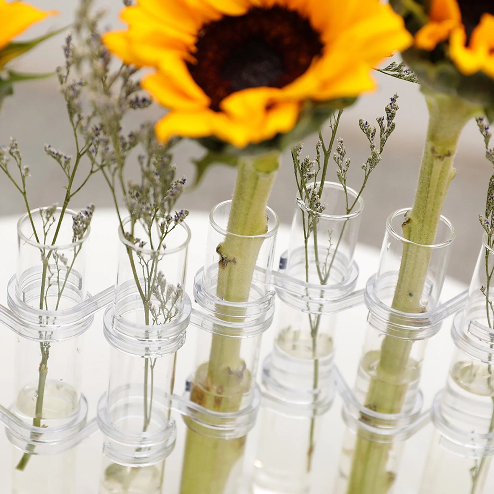 

1Set Hydroponic Glass Tube Vase 18x3cm Transparent Flower Arranging Container Household Decor Borosilicate Plant Tools