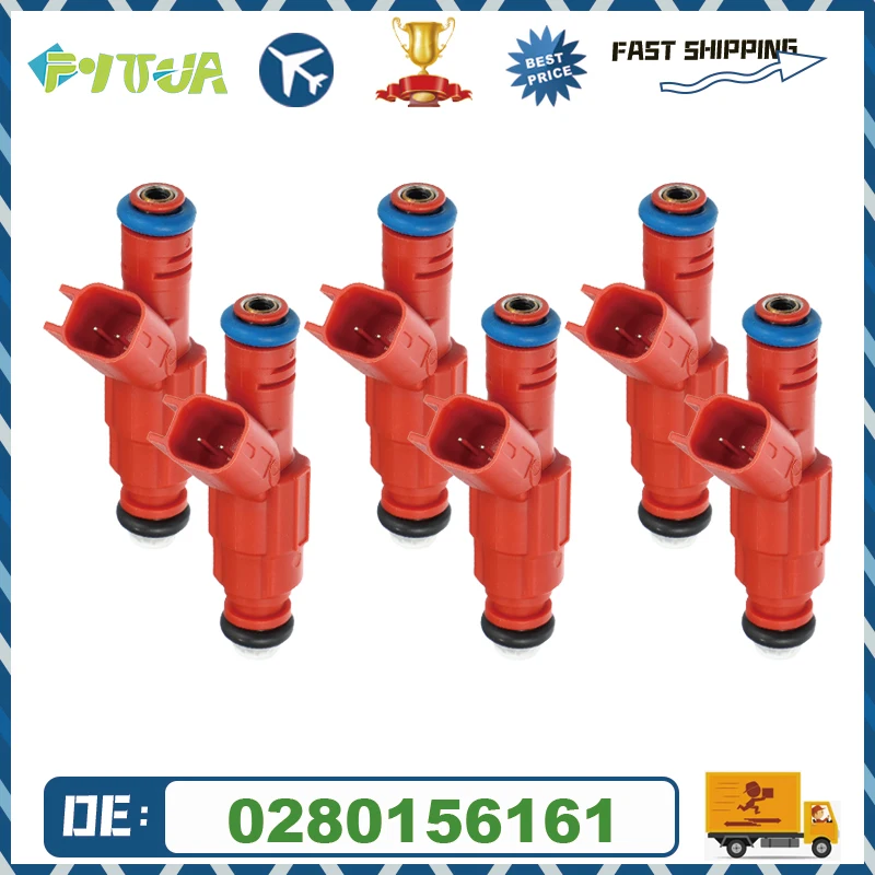 

4/6pcs Fuel injector 3S4G-AB 0280156161 For Focus 2.0L 2.3L 2003-2009 High Performance Nozzle Fuel Flow Valve Injection