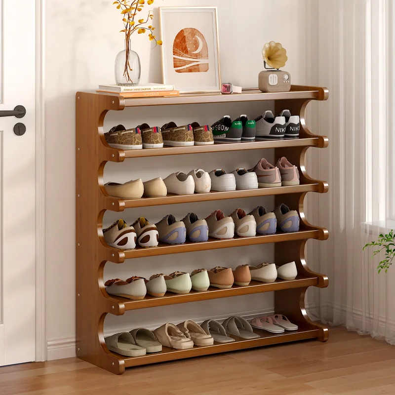 

Customizable Simple shoe rack household wooden door multi-storey dormitory