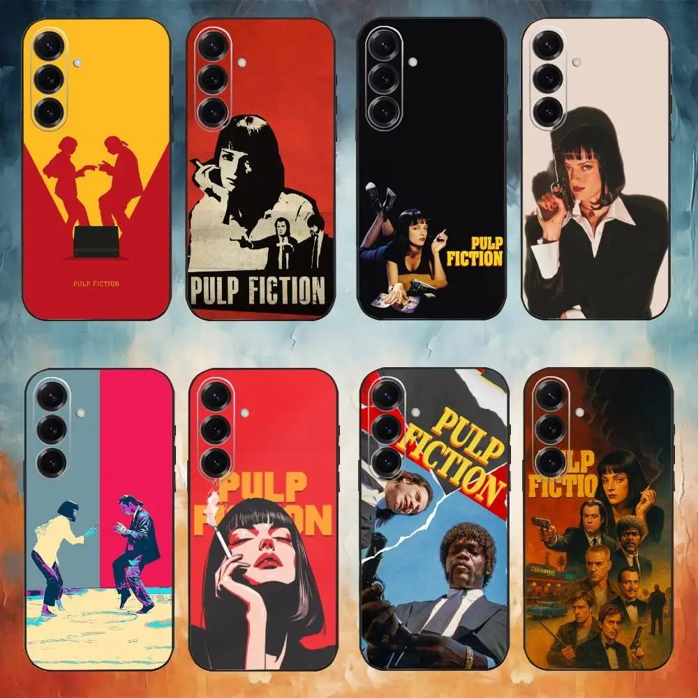 

P-Pulp F-Fiction MovieS Phone Case For Samsung Galaxy A73,A72,A71,A70,A53,A52,A51,Others Soft Black Cover