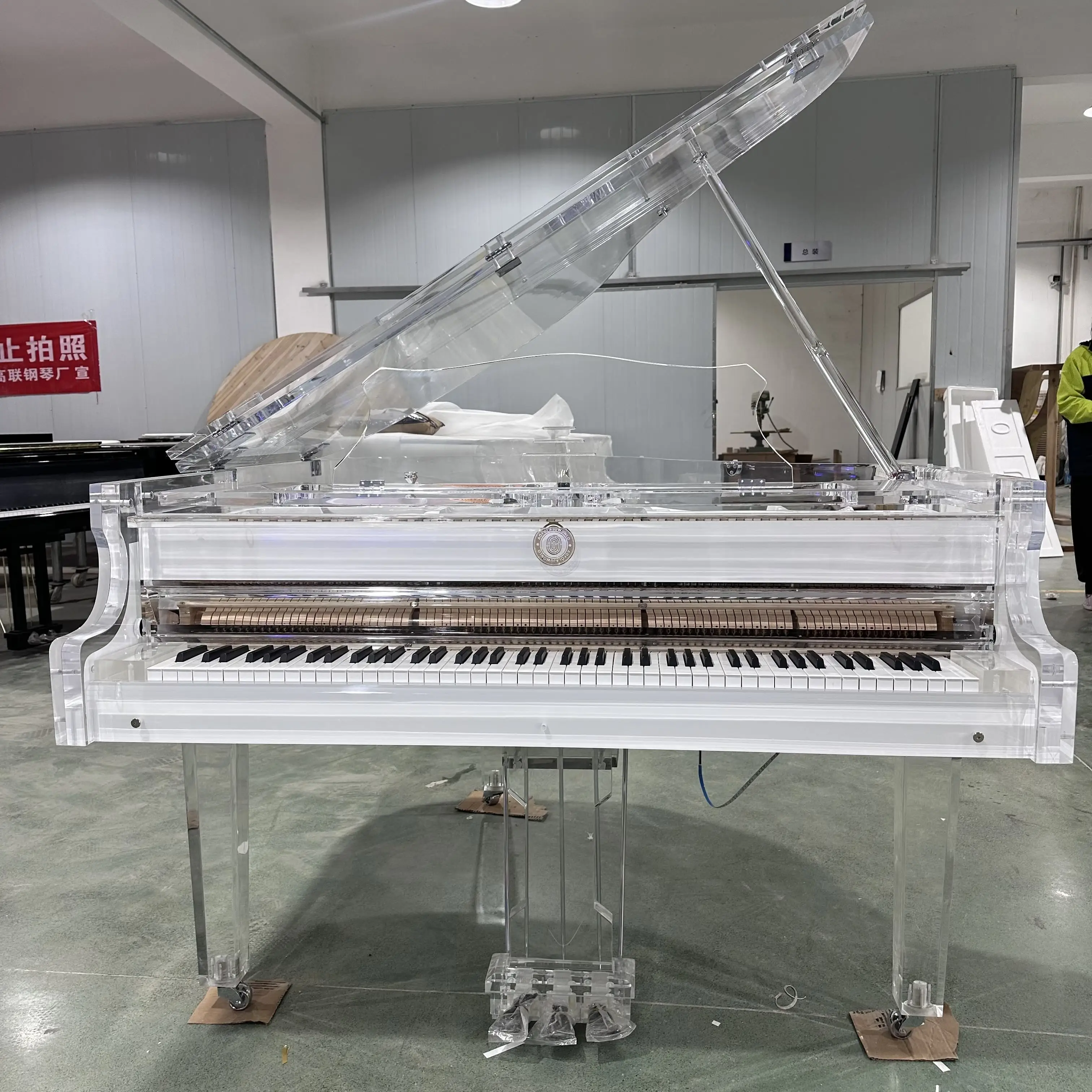 Custom Acrylic Grand Piano with Autoplayer System 152cm~190cm