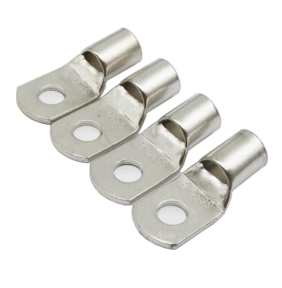 SC50-6 SC50-8 Tined copper connecting terminal bolt hole cable lugs battery terminals 50mm square wire