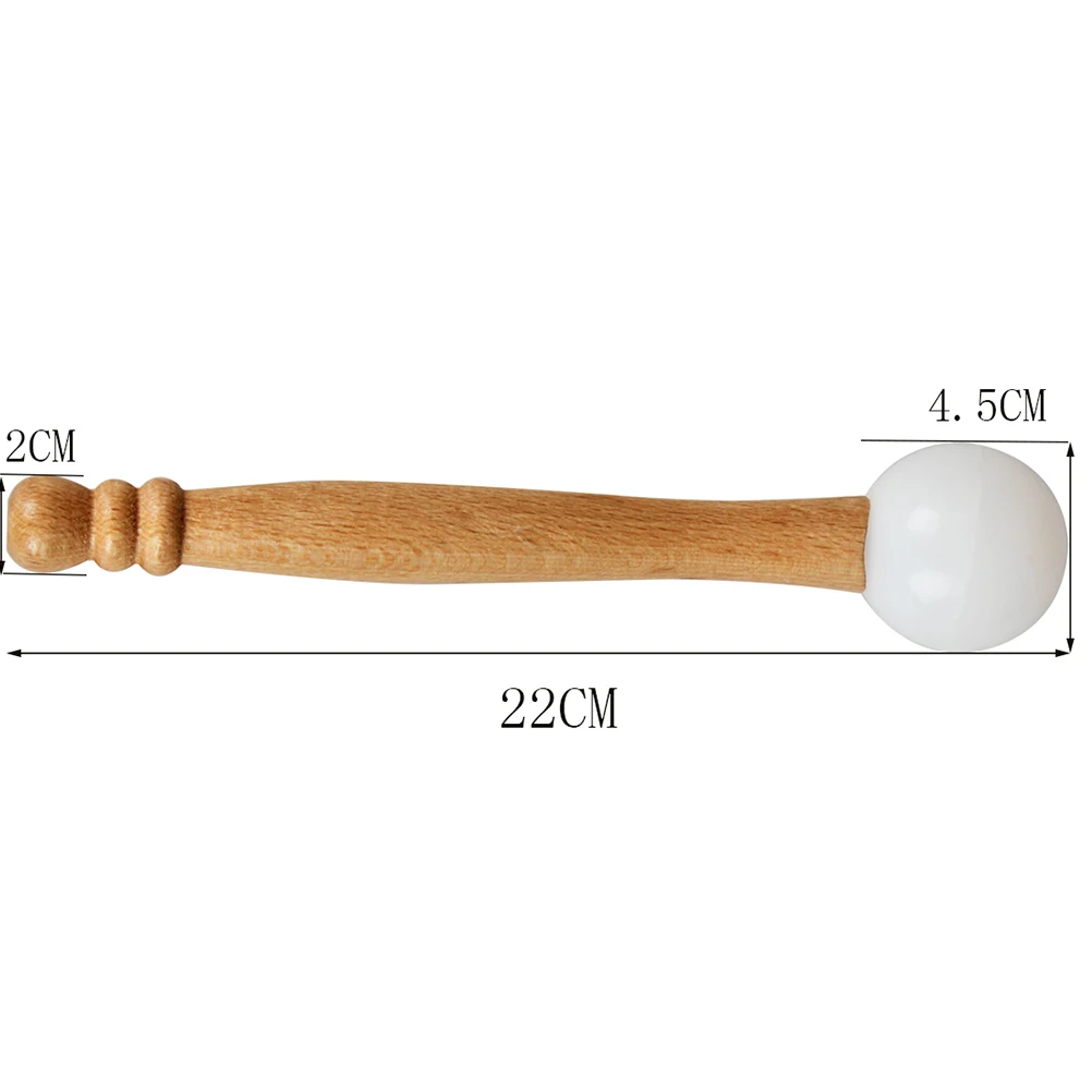 

Rubber Knocking Rod Instrument Buddha Sound Percussion Stick Instruments Musical Singing Bowl Wooden