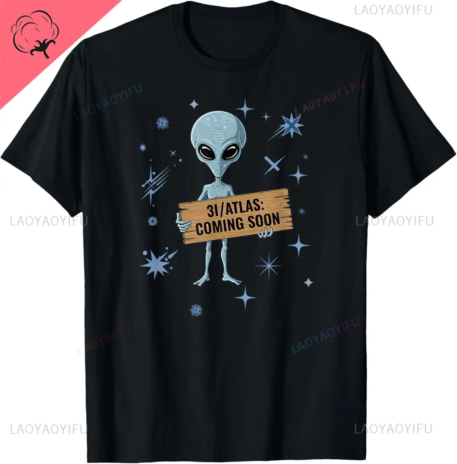 3I/Atlas 3I Atlas Interstellar Cometa o Alien Technology Camiseta de algodón transpirable y cómoda Camiseta estampada bajo demanda