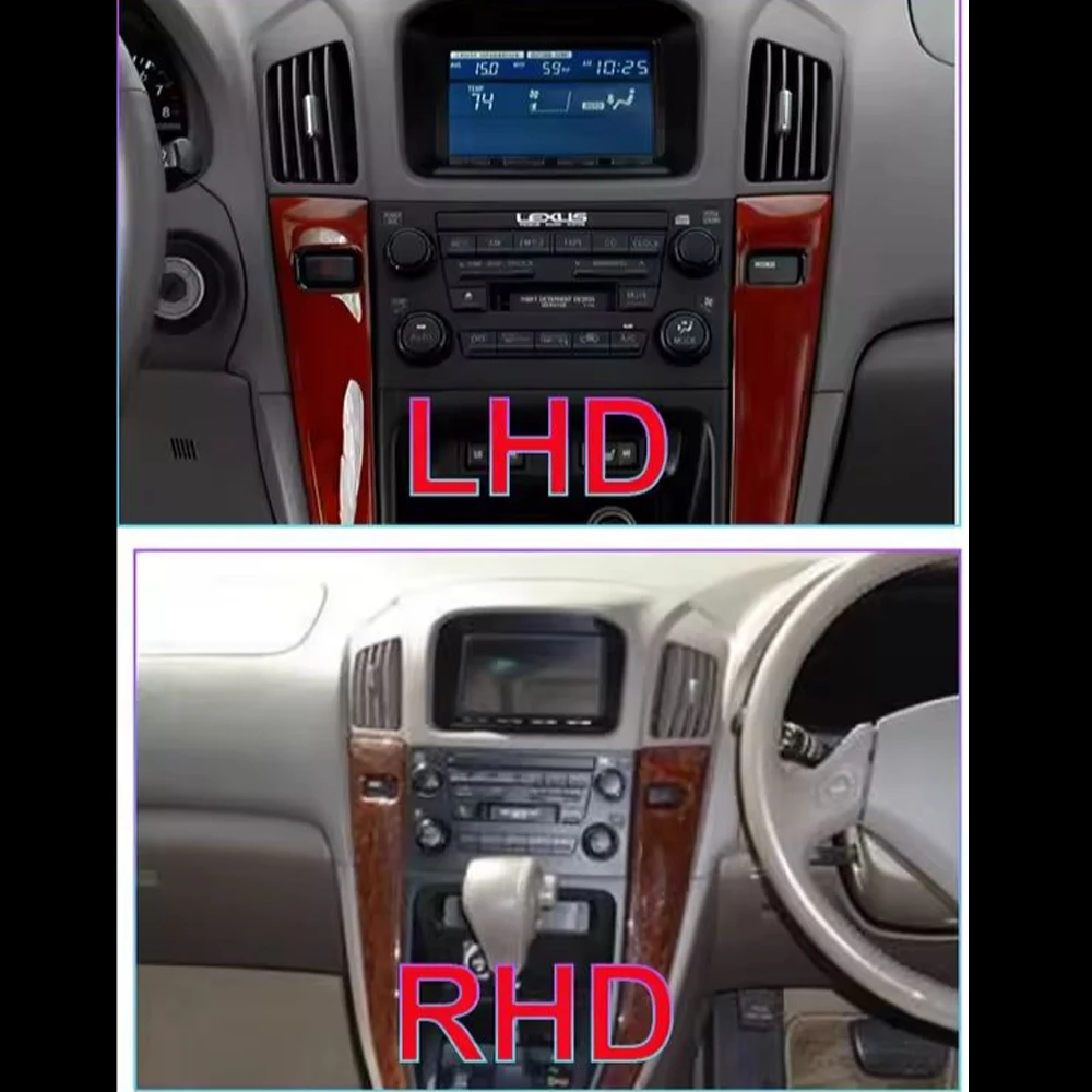 Android 14 2 Din Car Multimedia Player For Toyota Harrier 1997 Head Unit Stereo GPS Navigation BT WIFI