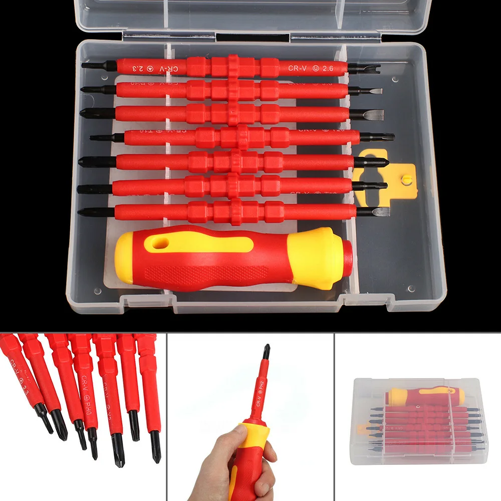 7 in 1 Multifunctional Screwdriver Set Hand Tools Detachable Screw Tool Manual Magnetic Screwdriver Tool Kit Set