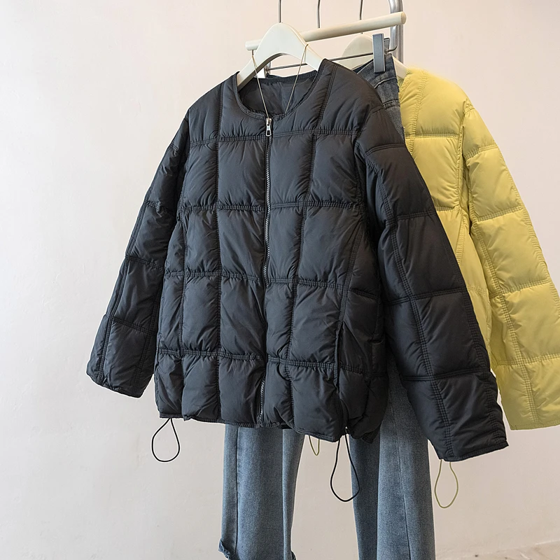 سترة قطن شتوية جديدة لعام 2025 للنساء سترات غير رسمية بأكمام طويلة مبطنة معطف فضفاض ملابس خارجية للسيدات