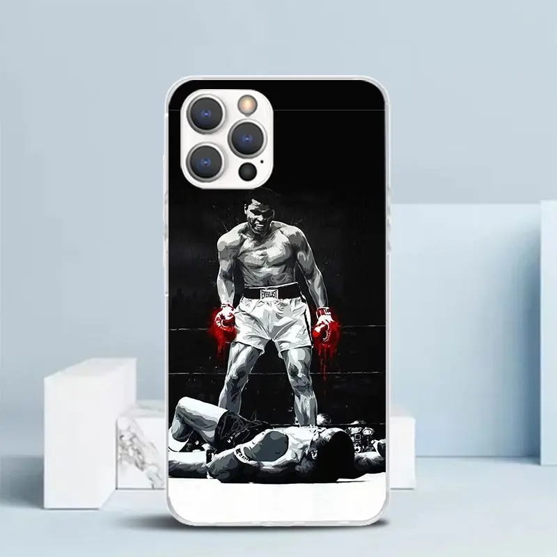 Mike Tyson Boxer Man Phone Case For IPhone 16 15 14 13 12 11 Pro Max Mini XR XS X 7 Plus 8 + SE 2020 Soft TPU Back Cover