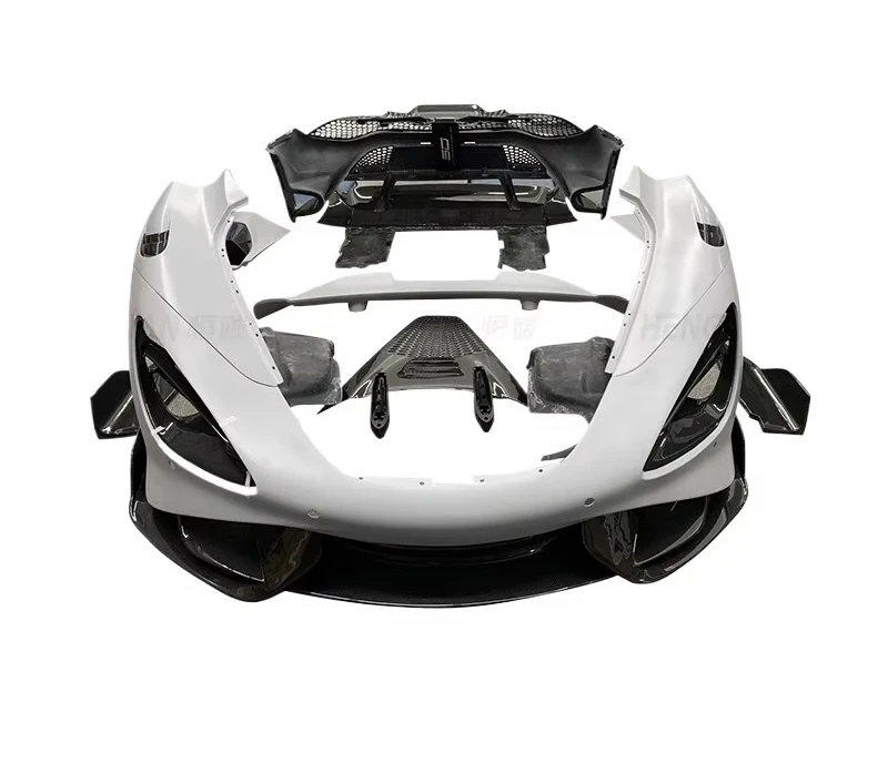 High Quality large bumper front bumper rear bumper leaf plate side skirt rear Spoilers for  720s modify 765lt