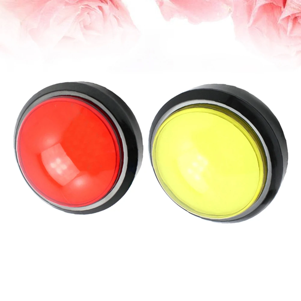 

2 Pcs Responder Buzzers Party Tools Supplies Round Button Game Electronic Squeeze Shown