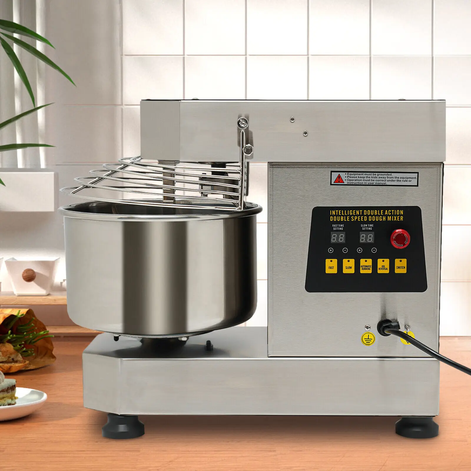 

750W 110V Commercial Electric Dough Kneading Machine Flour Mixer Doughmaker Pure Copper Motor