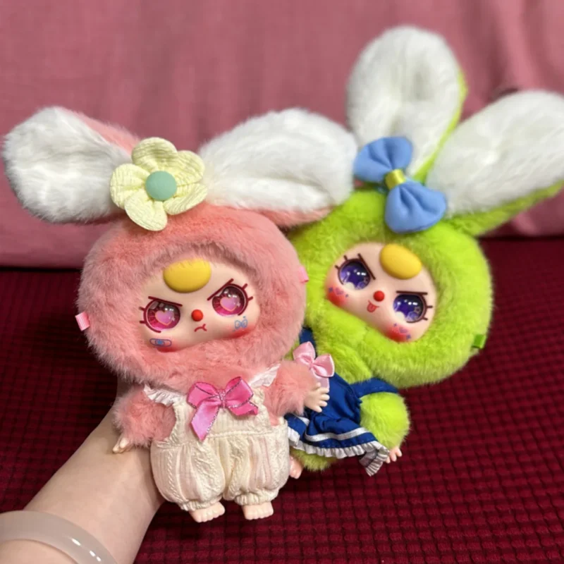 Authentic Baby Three Macaron Cute Bunny Series Blind Box Cute Trendy Toy Figurines Desktop Ornament  Bag Pendantgift For Girl