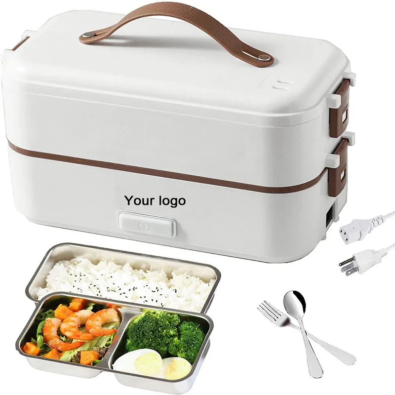 Electric Lunch Box Portable Food Heater Warmer Mini  Modern Plastic Lunchbox