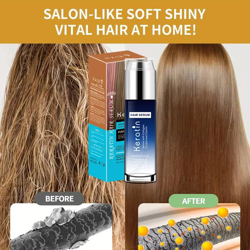 

80 мл кератиновое эфирное масло для ухода за волосами, восстановление сухих поврежденных увлажняющих средств, разглаживающий уход за волосами, аргановое масло, кератиновый продукт для ухода за волосами